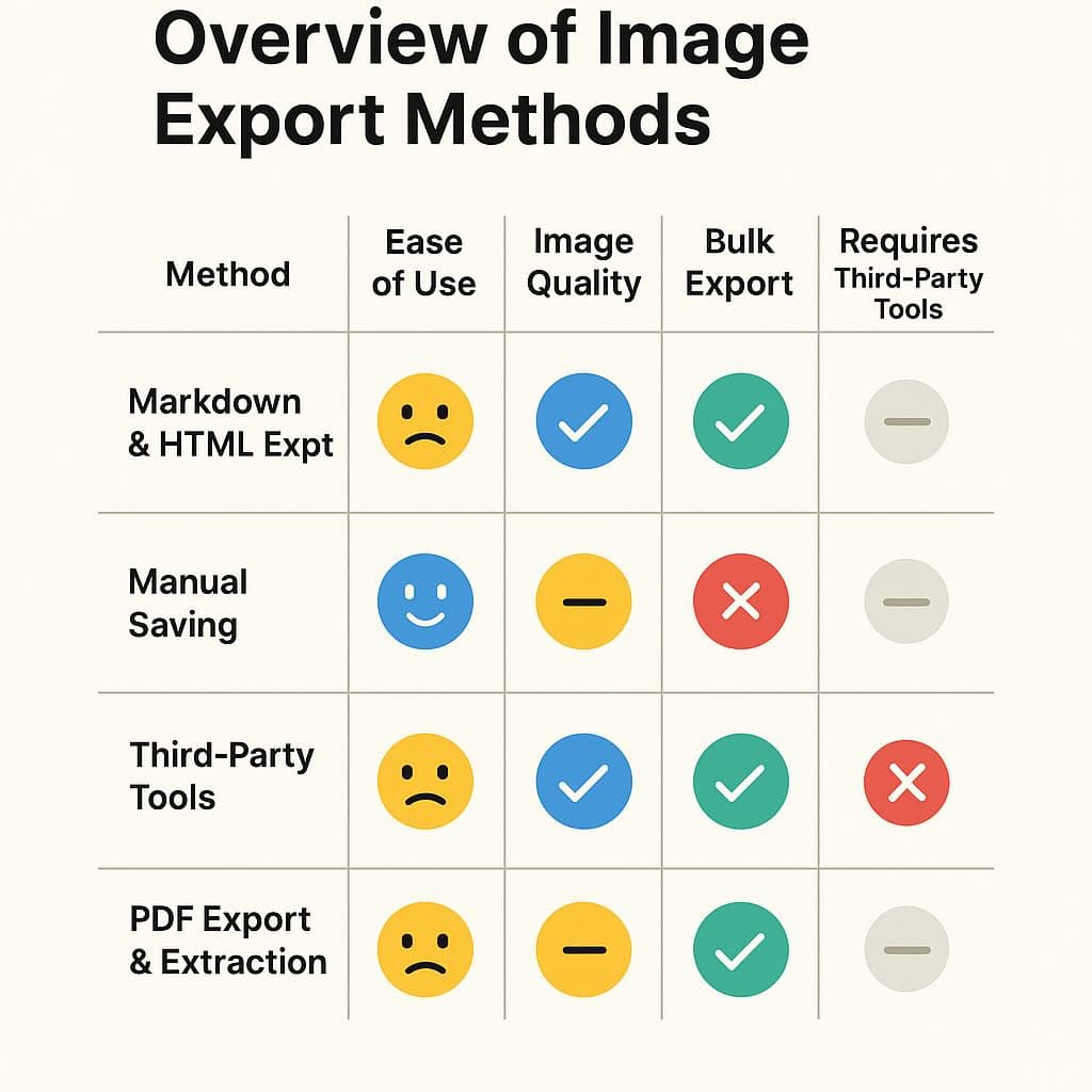Export images from Notion using 3 reliable methods. Step-by-step instructions for downloading, bulk exporting, and using API-based tools.